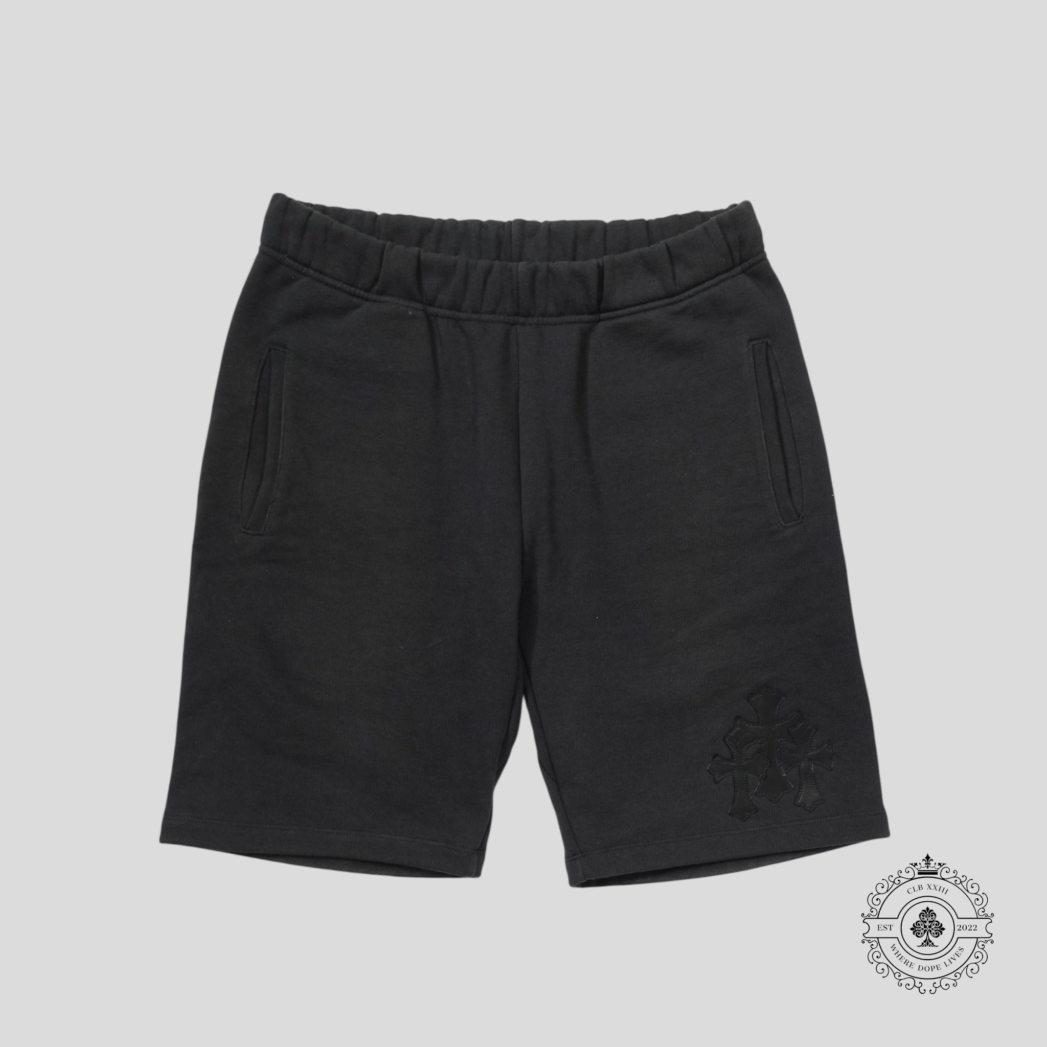 Chrome Hearts Paper Jam Sweatshorts in Black