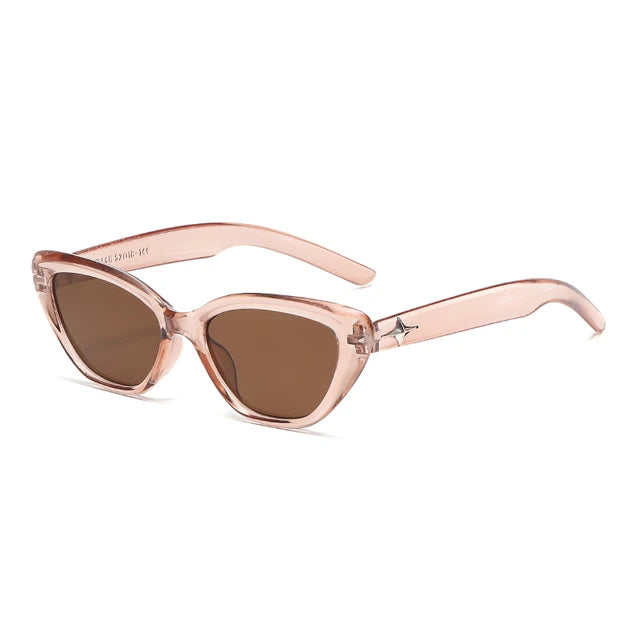 Fashion Cat Eye Sunglasses Women Men Classic Rice Nail Design