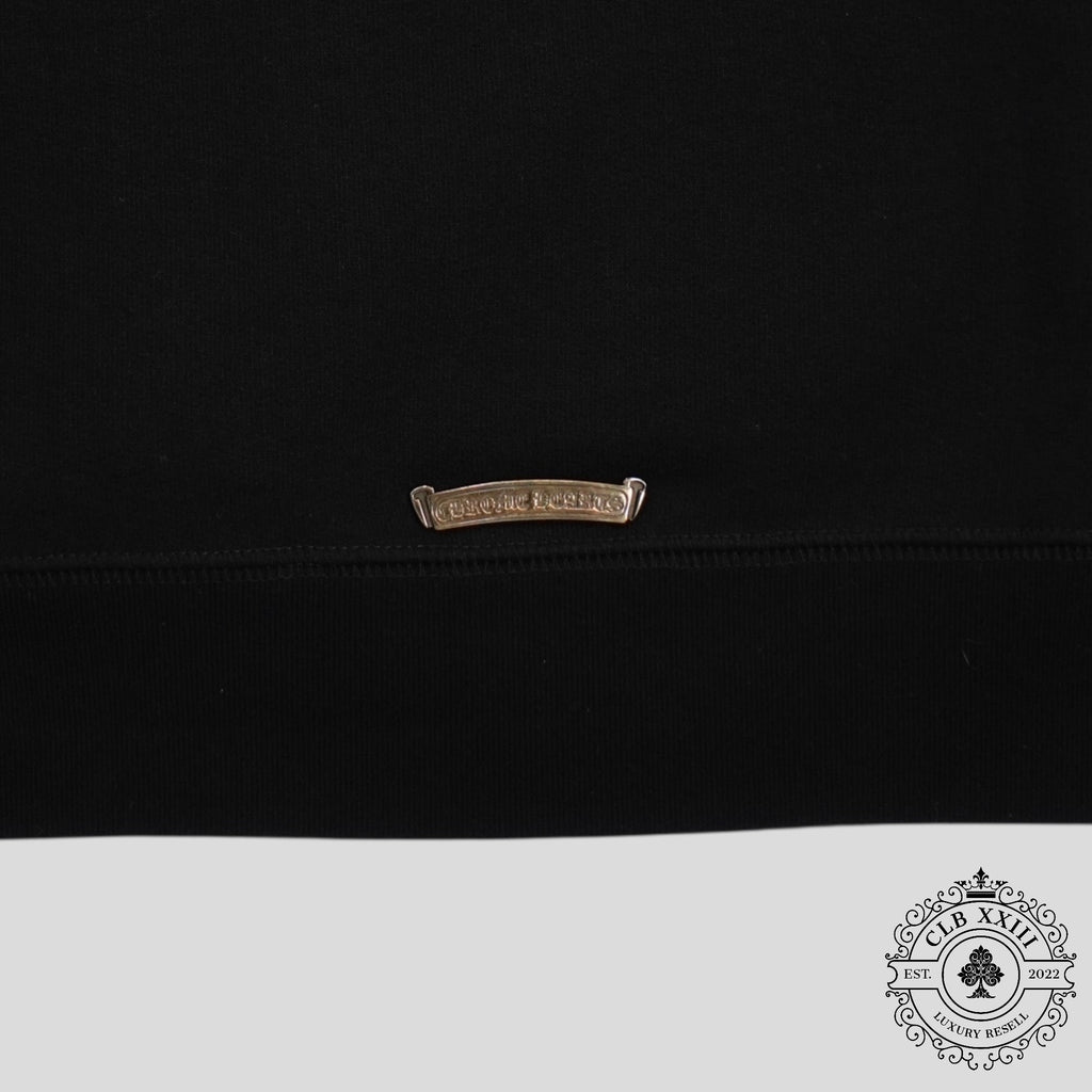 Chrome Hearts CH Embroidered Quarter Zip in Black