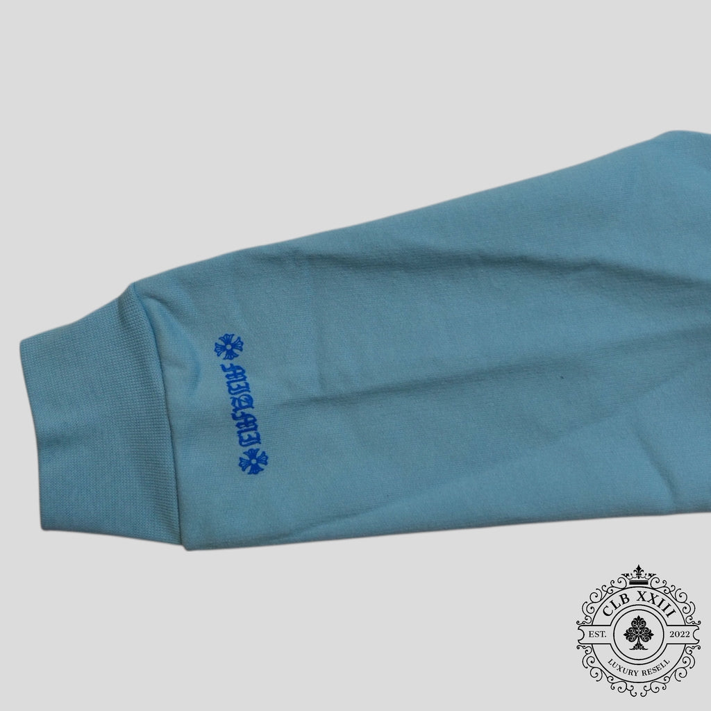 Chrome Hearts Art Basel Vine Dagger Hoodie in Baby Blue