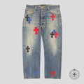 Chrome Hearts Cross Patch Jeans