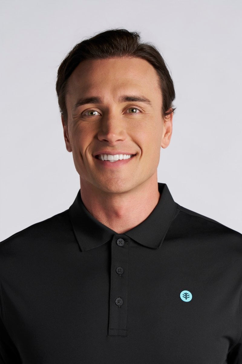 Men's Erodym Short Sleeve Sports Polo | Black