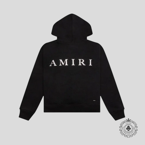Amiri Crystal Embellished Ma Hoodie in Black