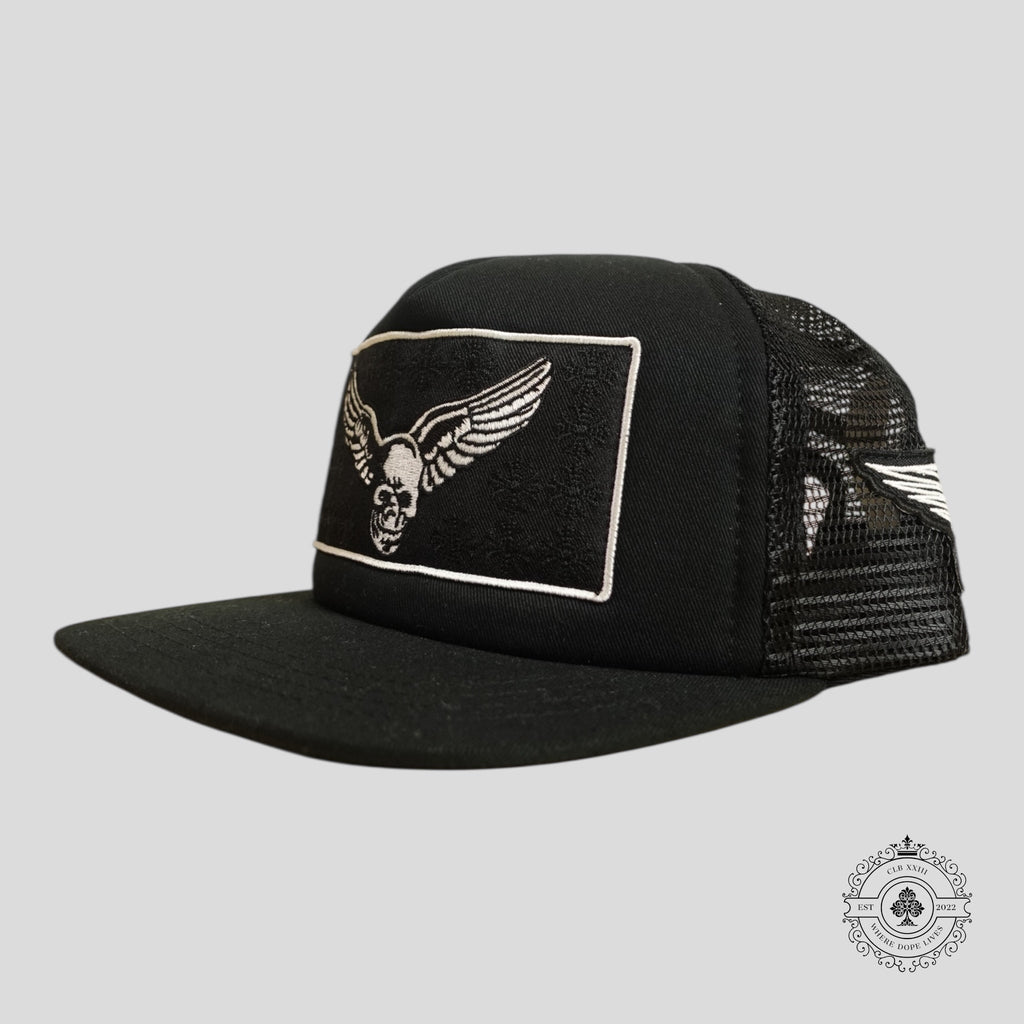 Chrome Hearts Foti Harris x Aerosmith Patch Hat in Black