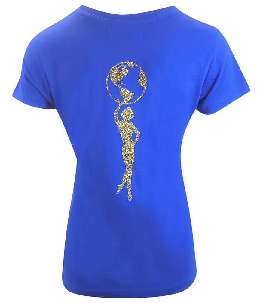 Designing Hollywood  X Madison Maison™ Cotton Mid Blue Star Lady  T Shirt