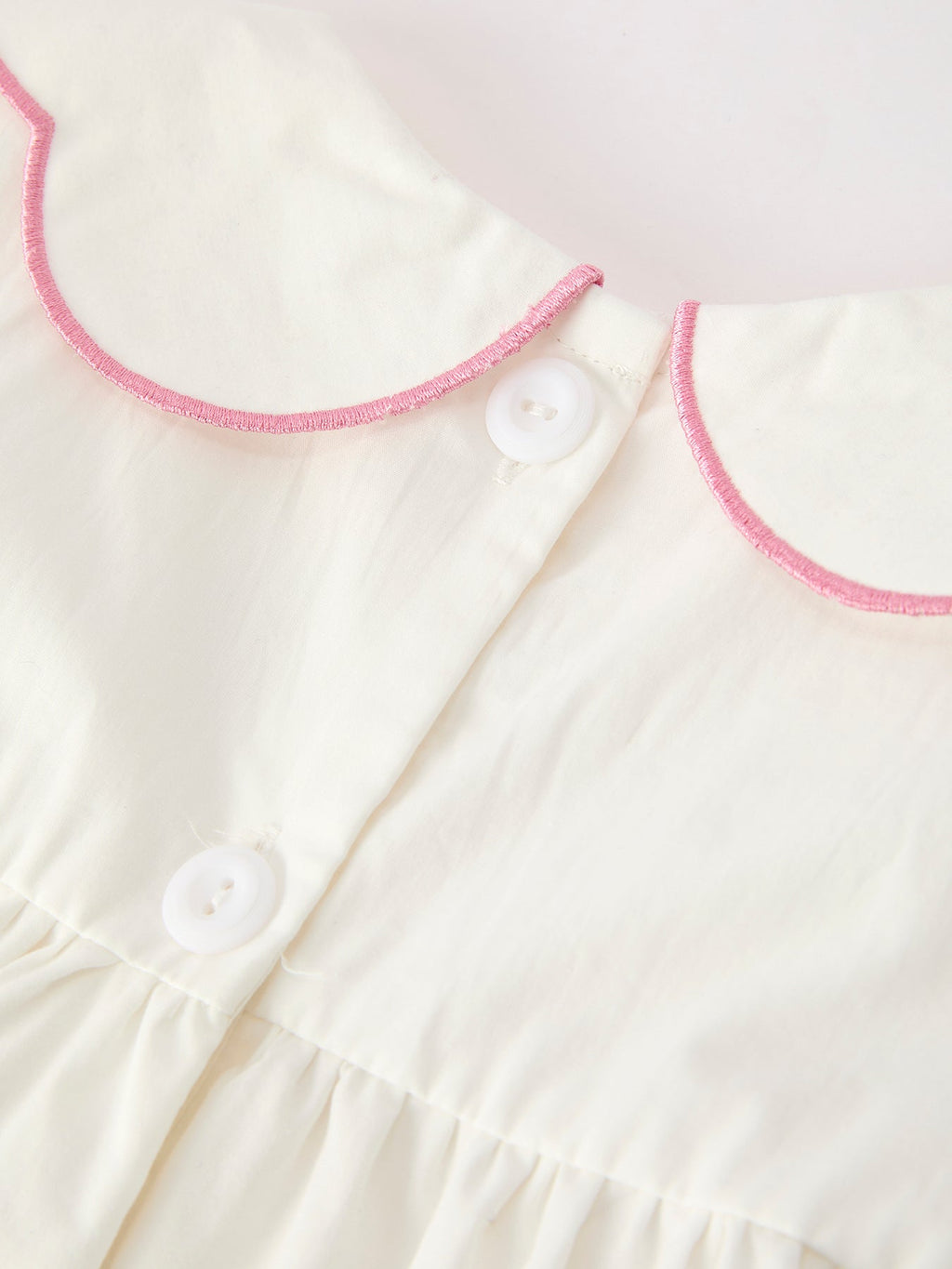 Pink Cross Bishop Christening Girls Dress