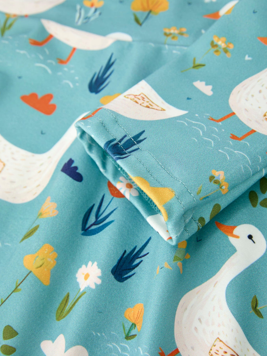 PREORDER Fall Goose Print Girls Long Sleeve Twirl Dress