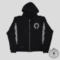 Chrome Hearts Thermal Lined Horseshoe Zip Up Hoodie