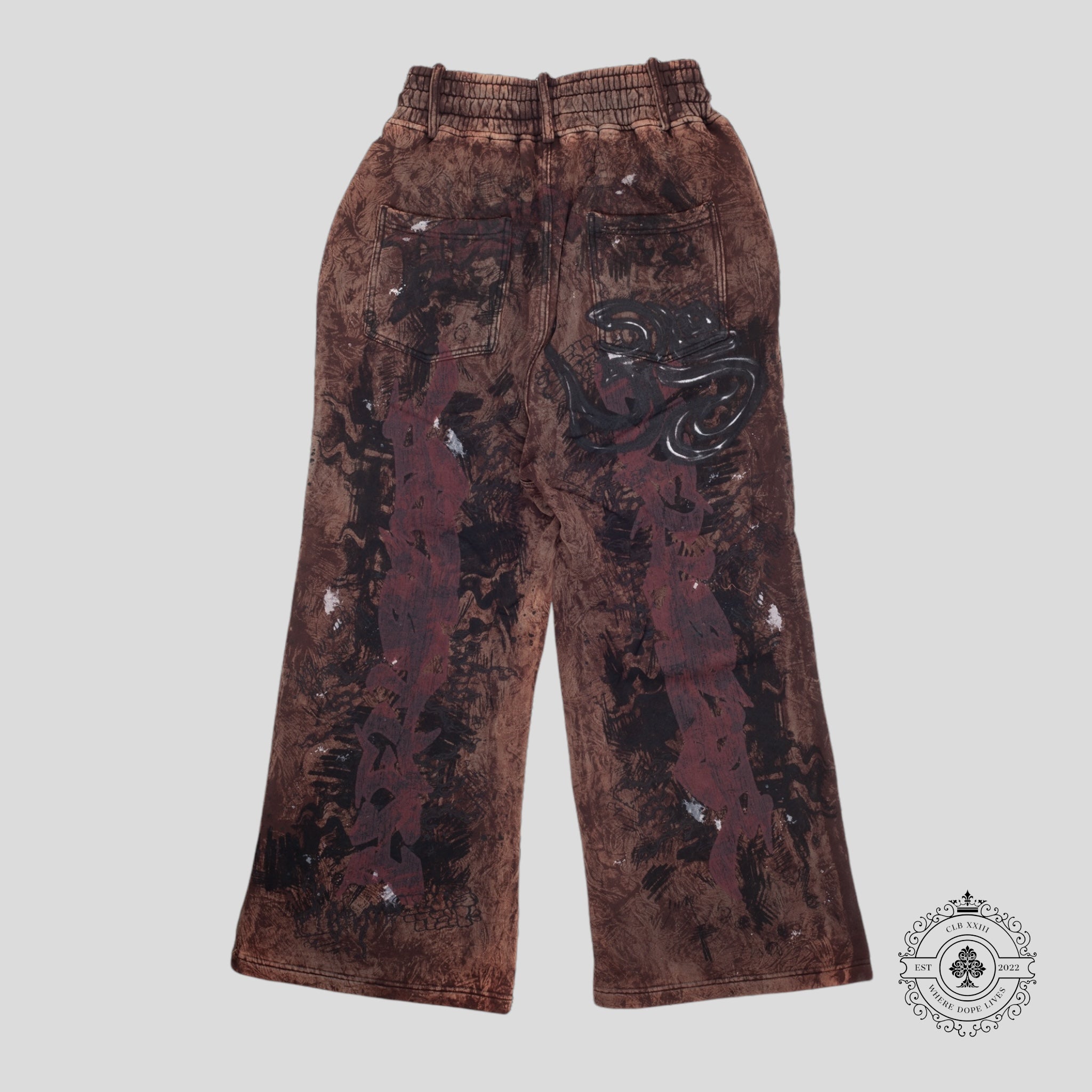 Hellstar H Star Sweatpants in Brown