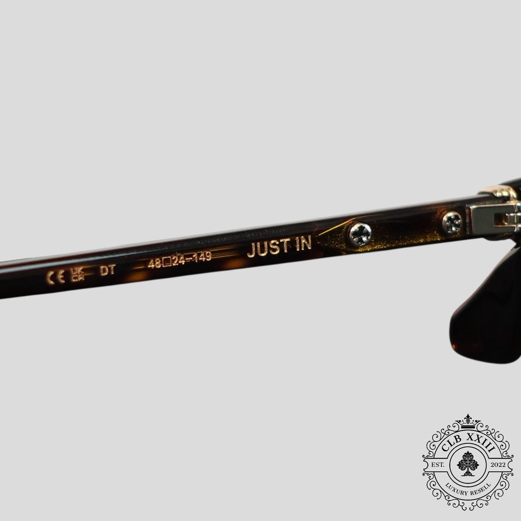 Chrome Hearts Just in Sunglasses in Tortoise