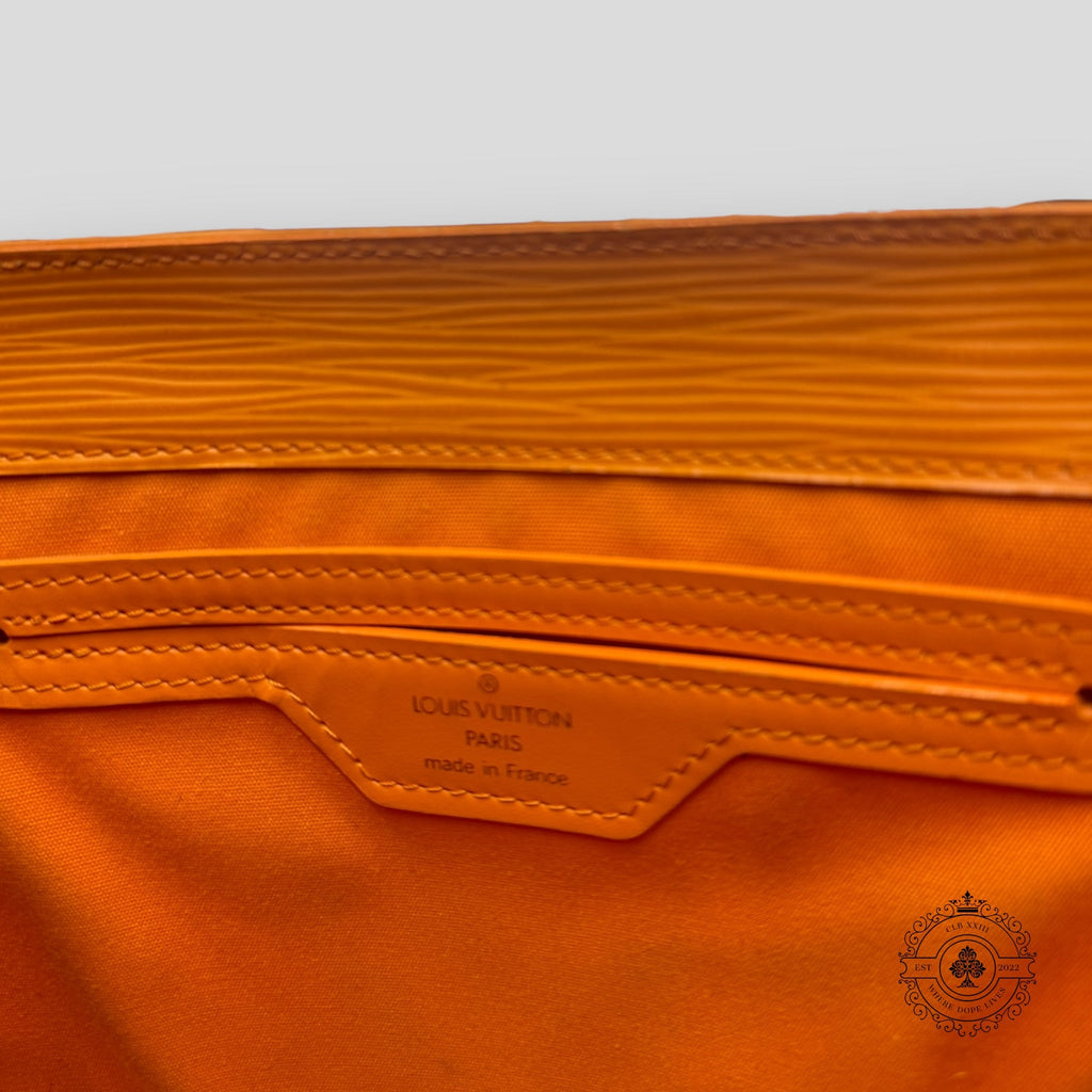 Louis Vuitton Epi Sac Plat PM Orange
