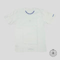 Chrome Hearts Neck Logo Tee in White/Blue
