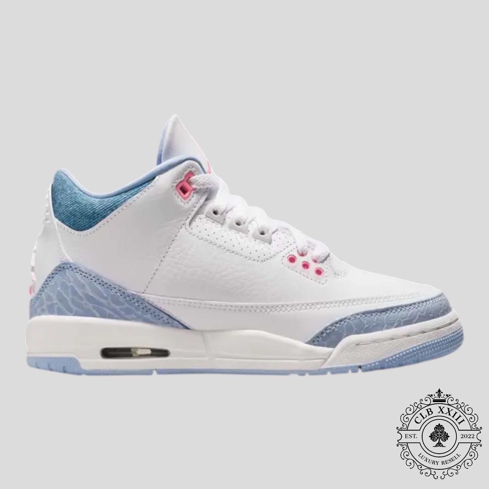 Air Jordan 3 Retro White Cobalt Bliss GS