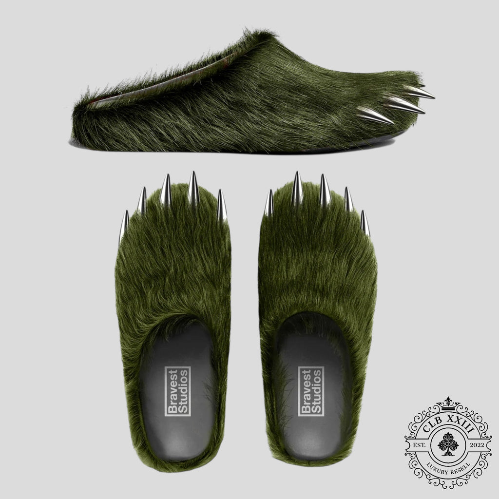 Bravest Studios Green Bear Claw Mules