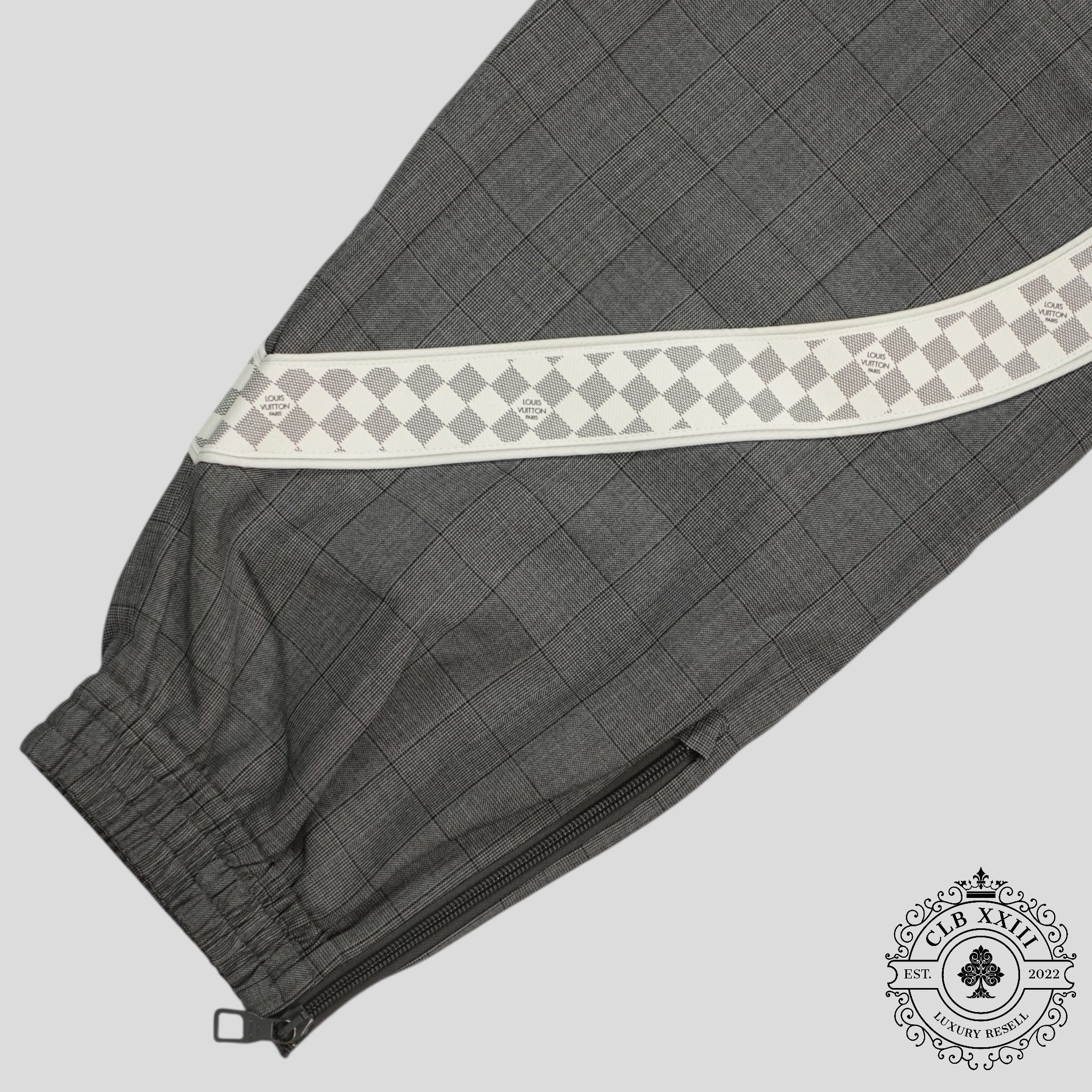 Louis Vuitton Wool Track Pants in Grey
