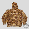 Celine Homme Logo Hoodie in Leopard