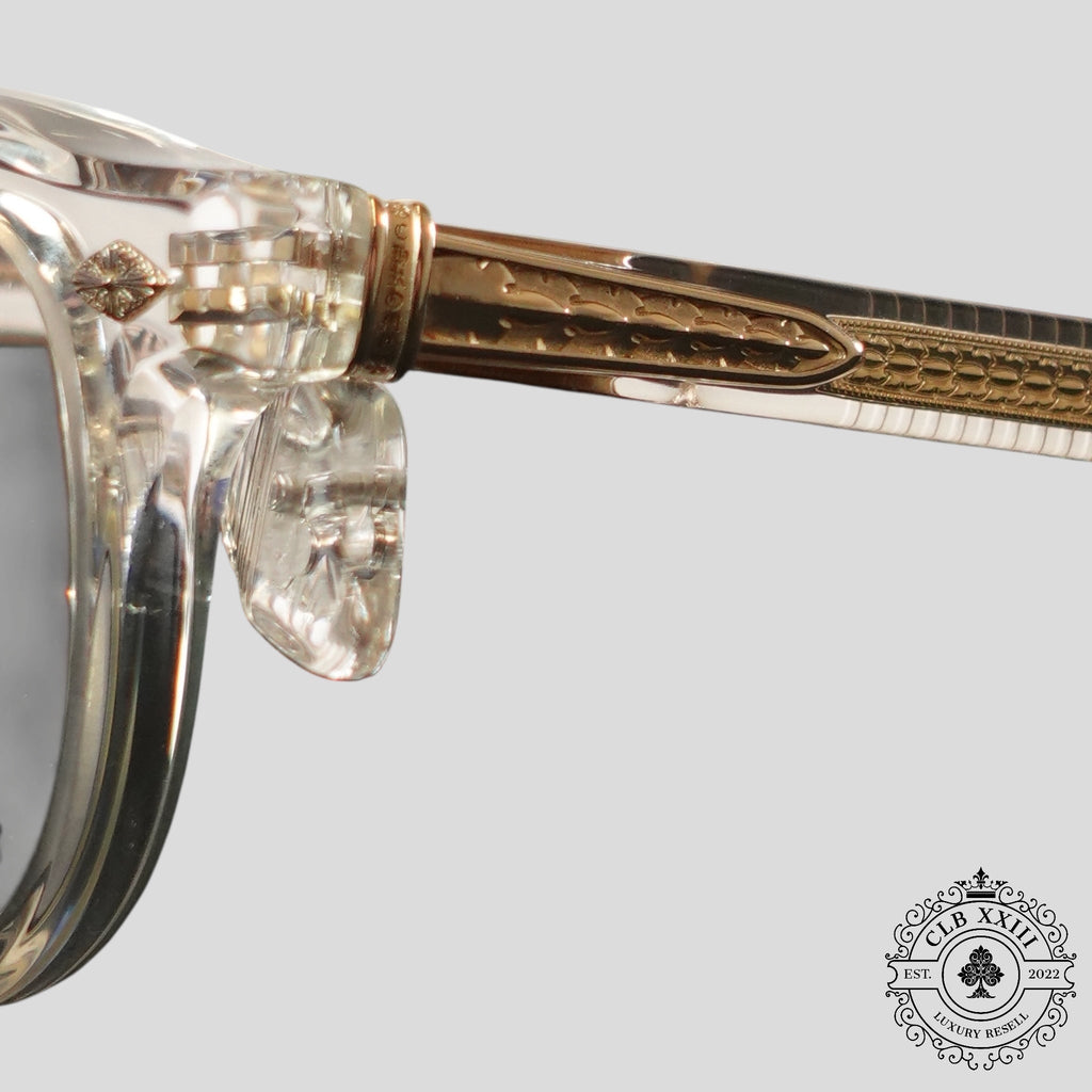 Chrome Hearts Chirp Chirp Glasses in Clear/Gold