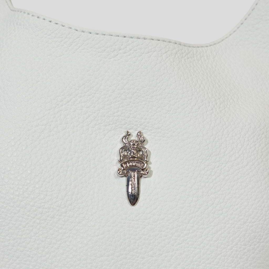 Chrome Hearts Viv Bag in White
