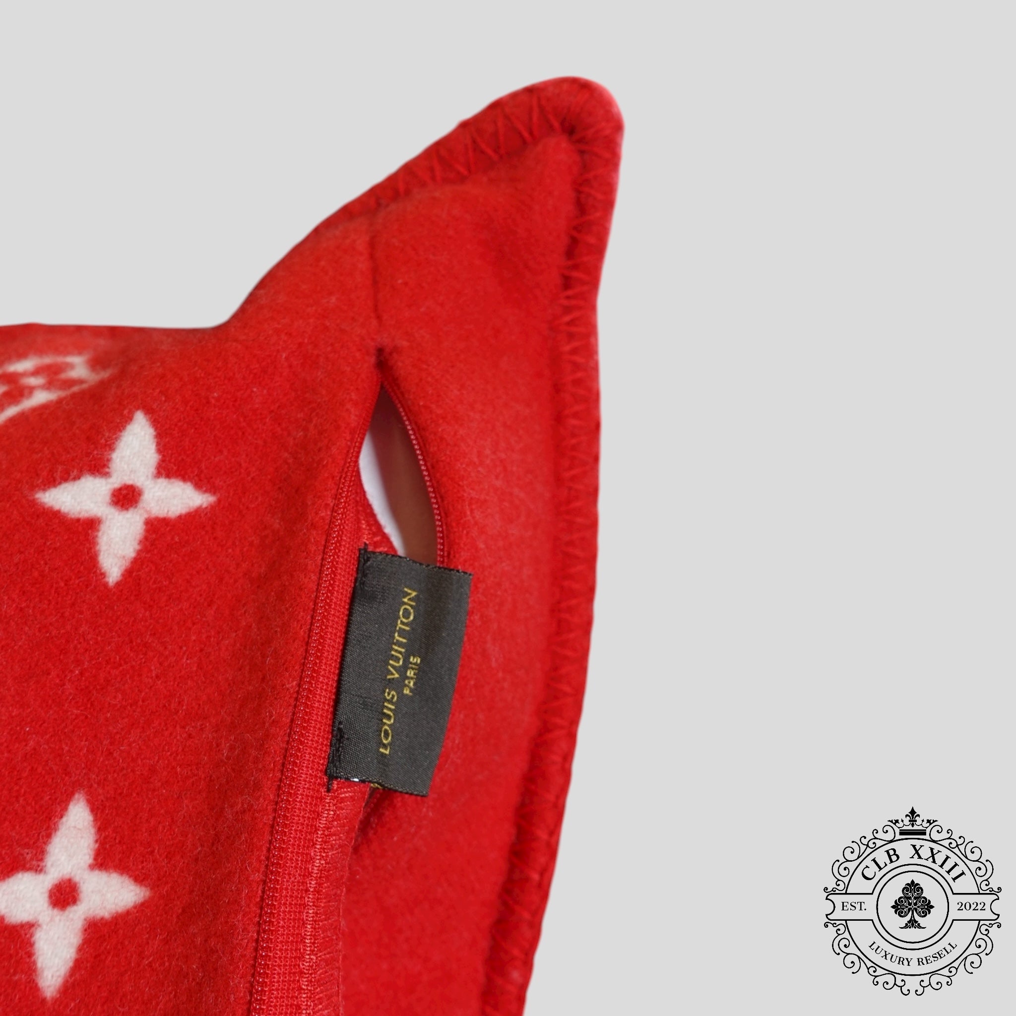 Louis Vuitton X Supreme Cashmere Pillow
