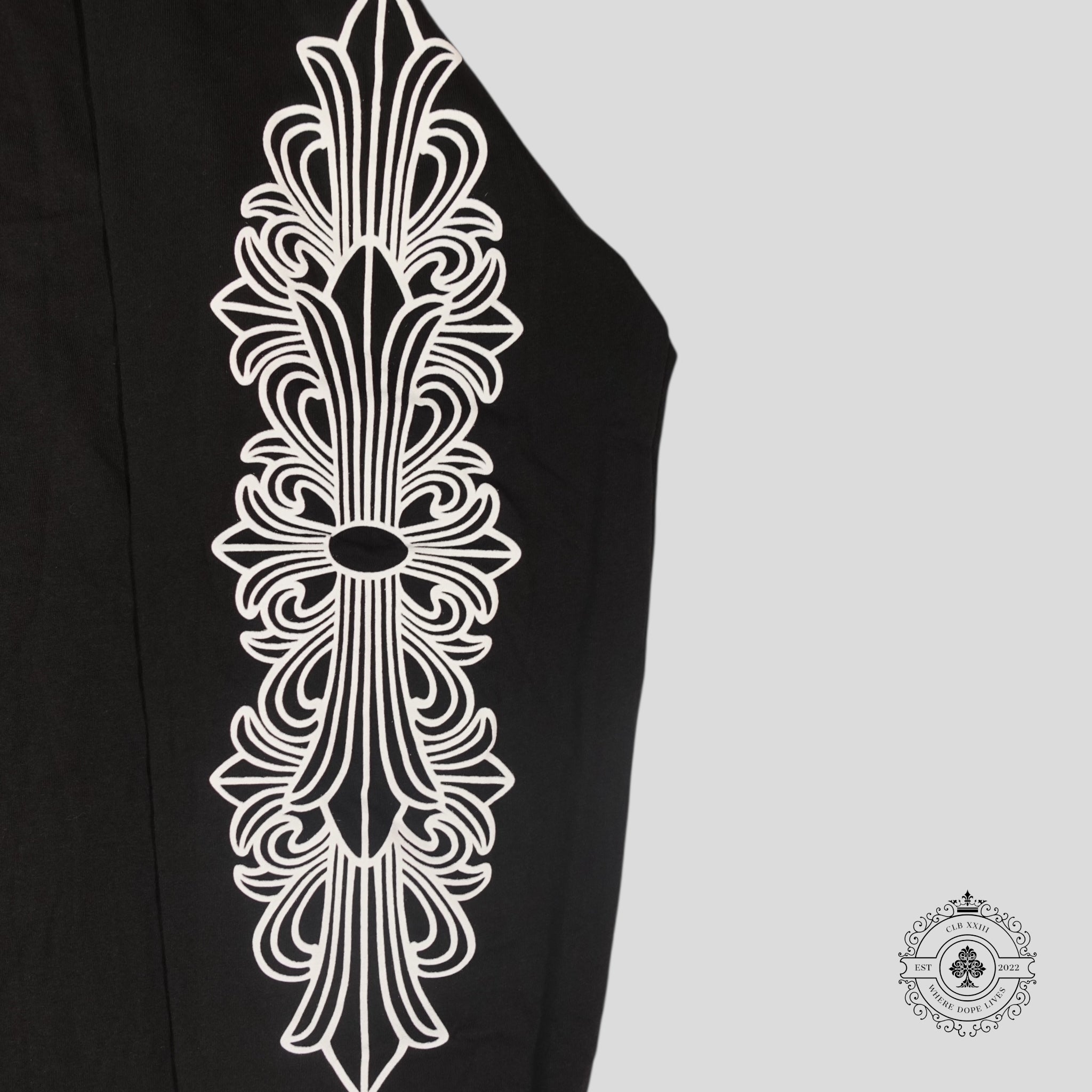 Chrome Hearts Miami Exclusive Horseshoe Logo Long Sleeve in Black