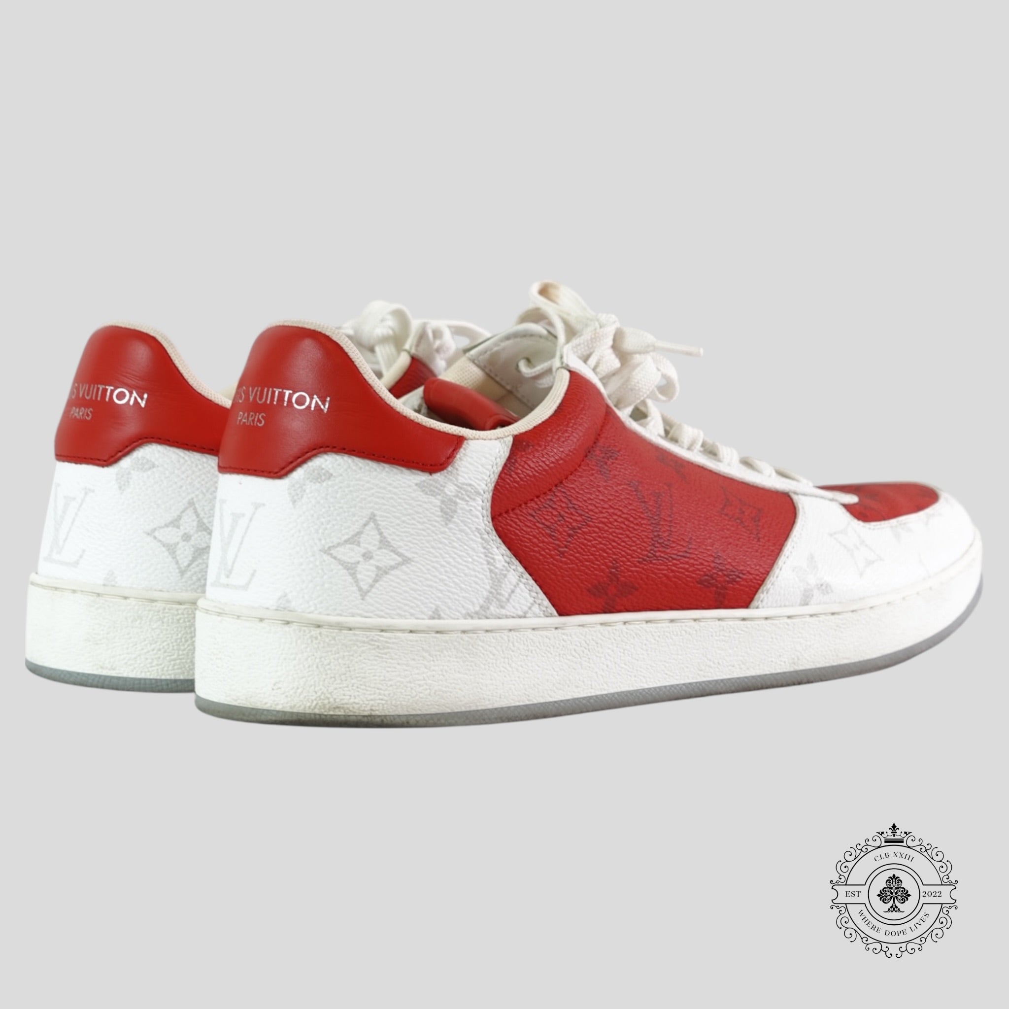 Louis Vuitton Rivoli Sneakers in Red / White