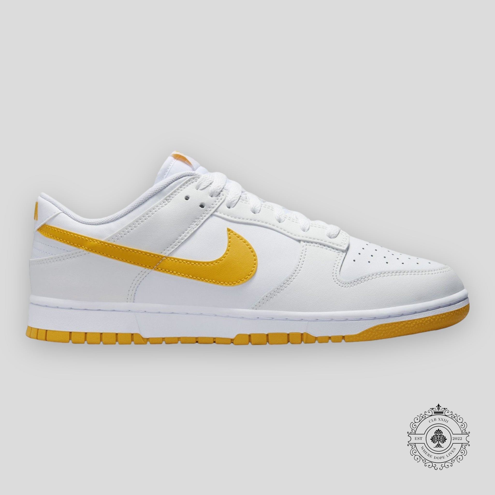 Nike Dunk Low White University Gold