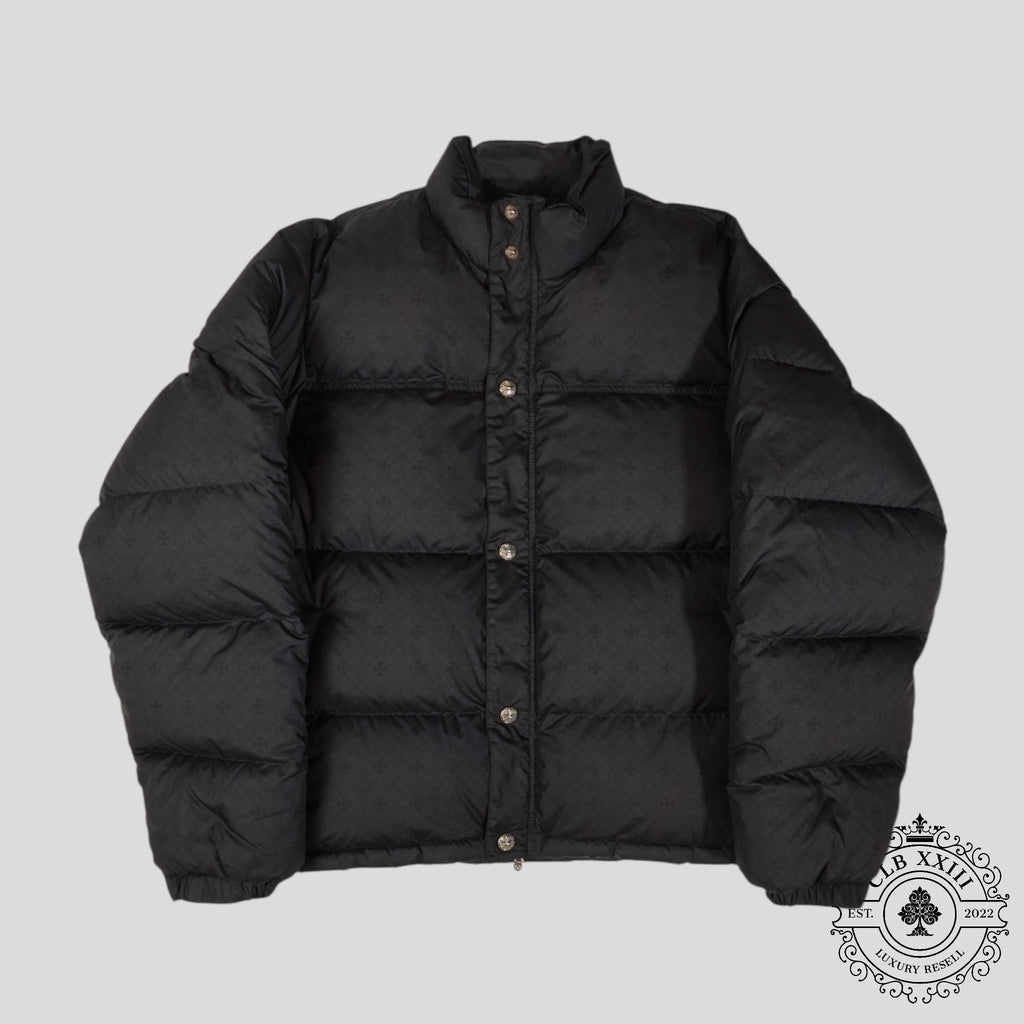 Chrome Hearts Plus Pattern Puffer in Black