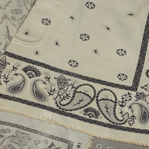 Amiri Bandana Reconstruct Shorts in White
