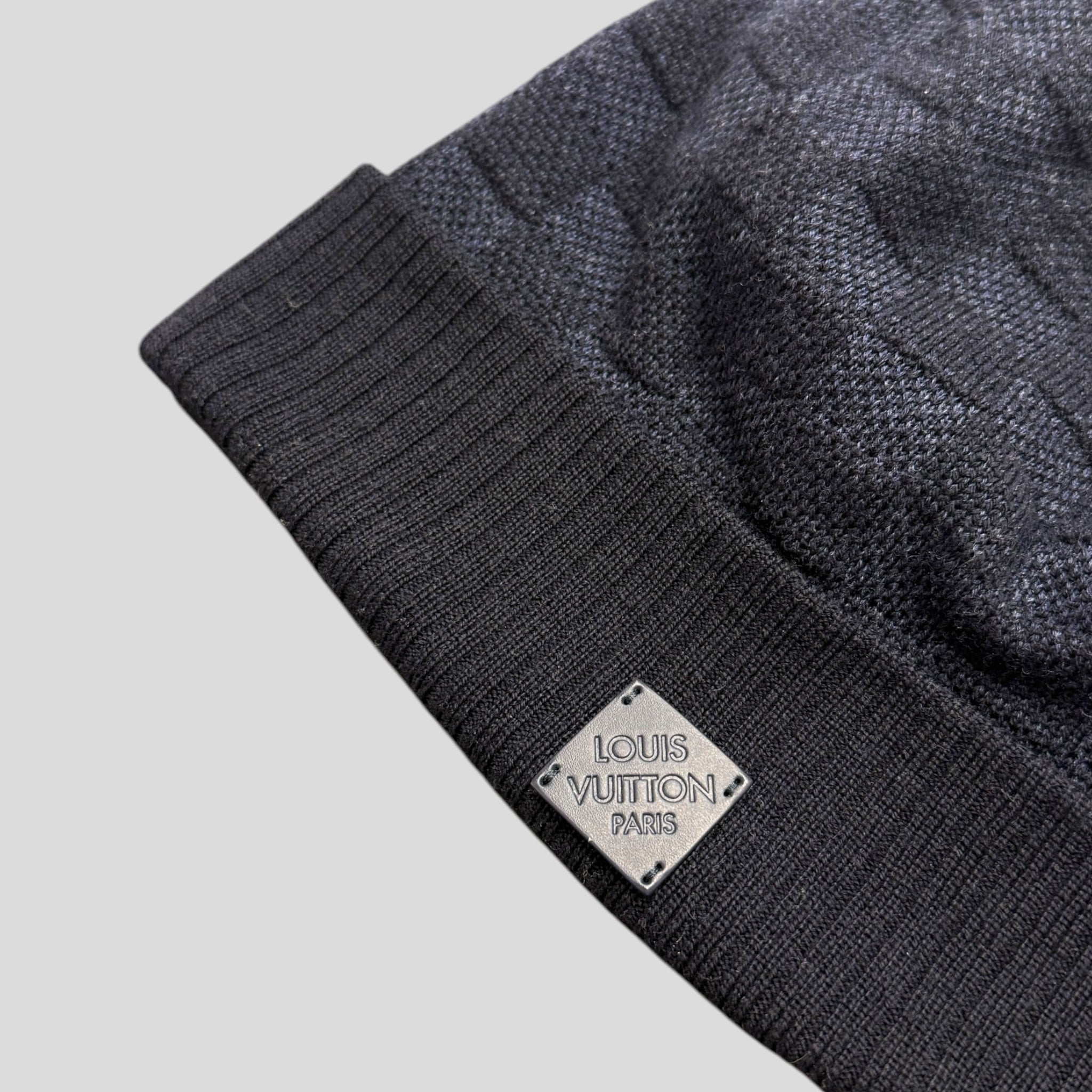 Louis Vuitton Damier Beanie in Navy