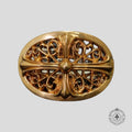 Chrome Hearts Bronze Oval Cross Belt Buckle