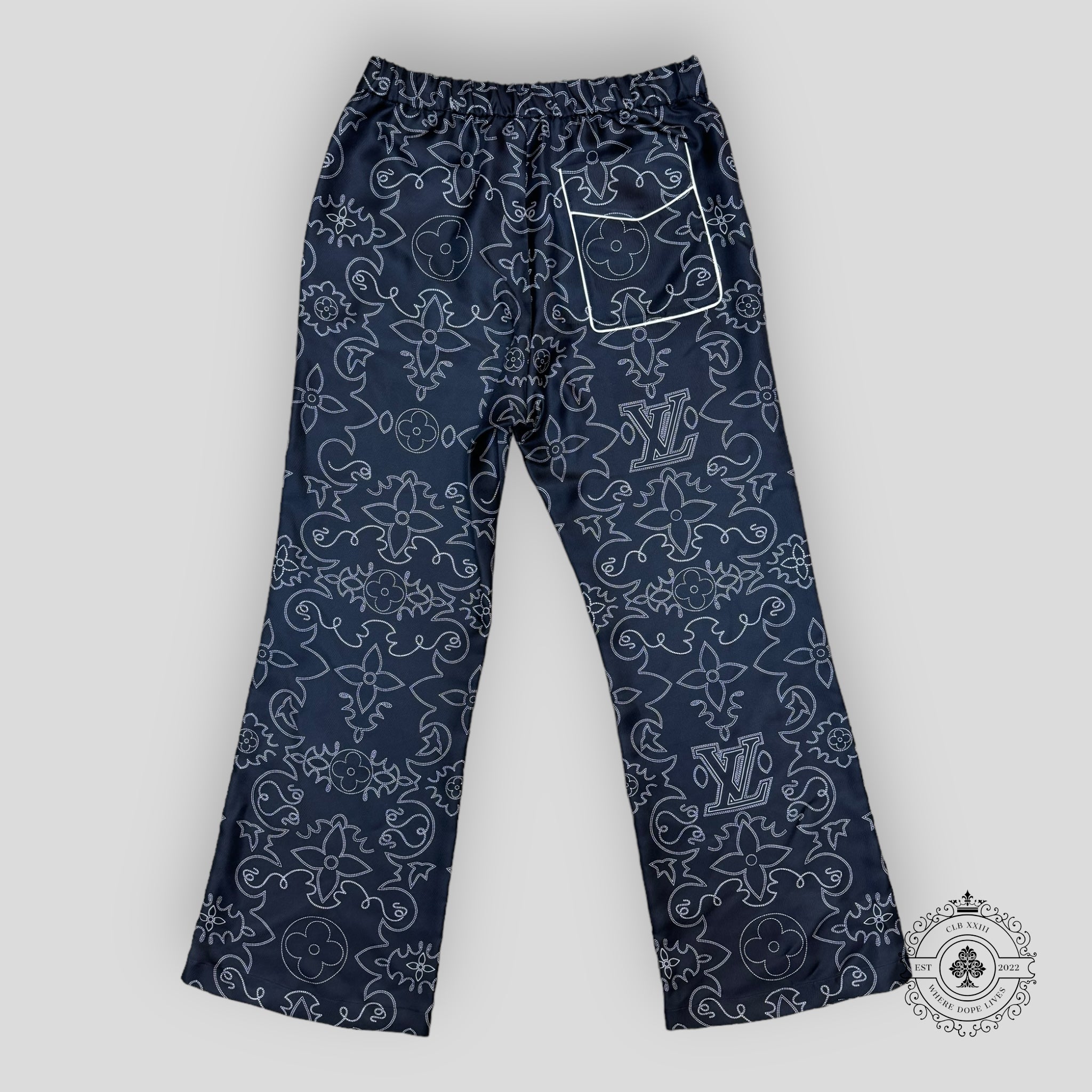 Louis Vuitton Printed Silk Pyjama Pants