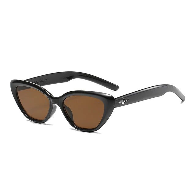 Fashion Cat Eye Sunglasses Women Men Classic Rice Nail Design