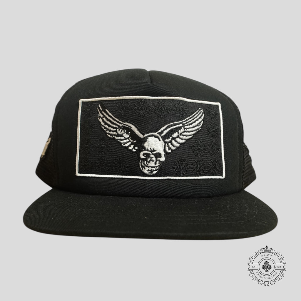 Chrome Hearts Foti Harris x Aerosmith Patch Hat in Black