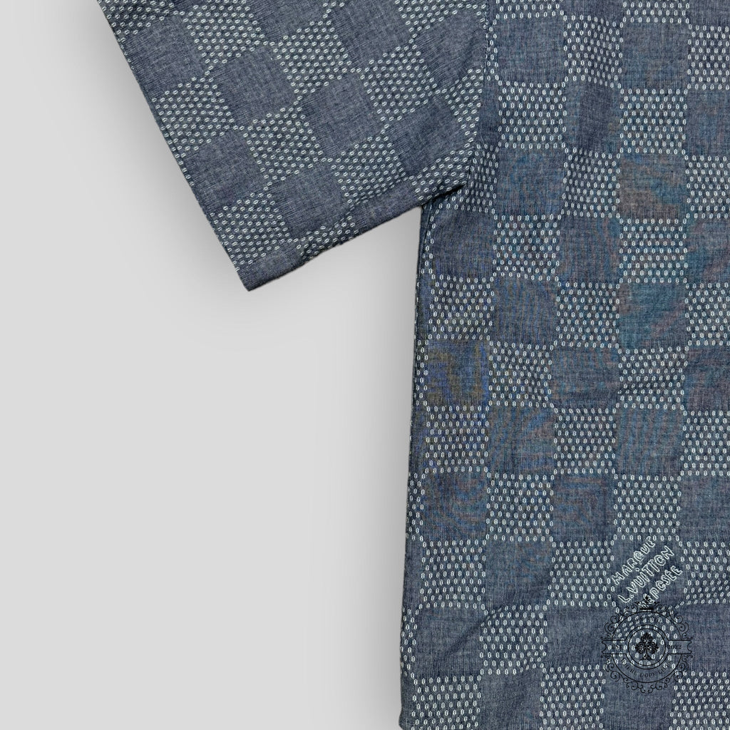 Louis Vuitton Damier Chambray Denim Shirt in Blue