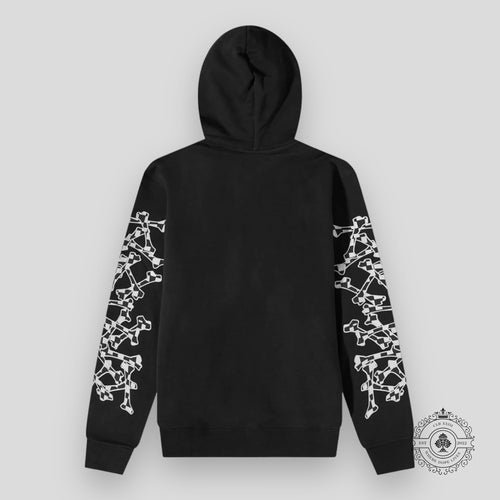 Amiri Checkered Bones Hoodie in Black