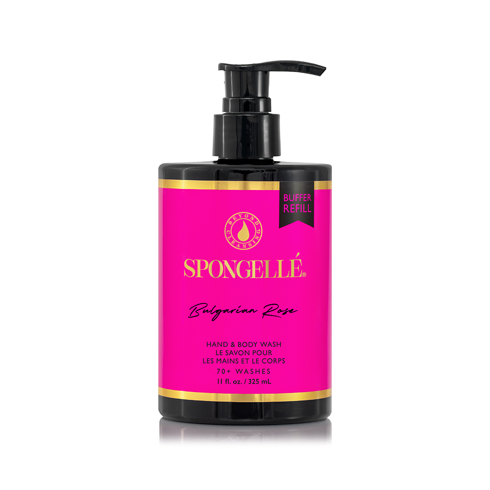 Bulgarian Rose Wild Flower, Pedi Buffer, and Body Wash Refill Set
