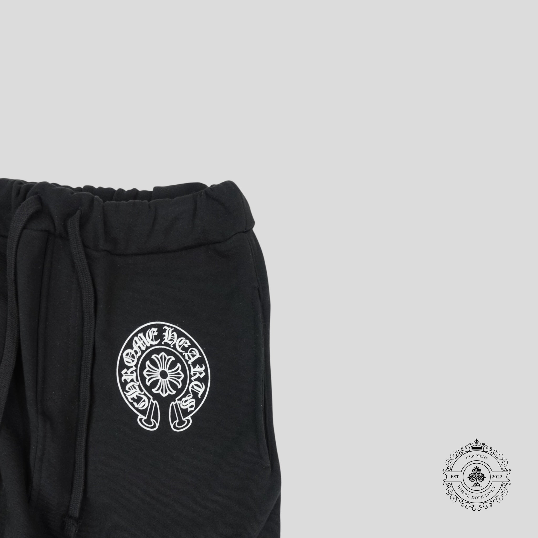 Chrome Hearts Horseshoe Logo Sweatpants in Black