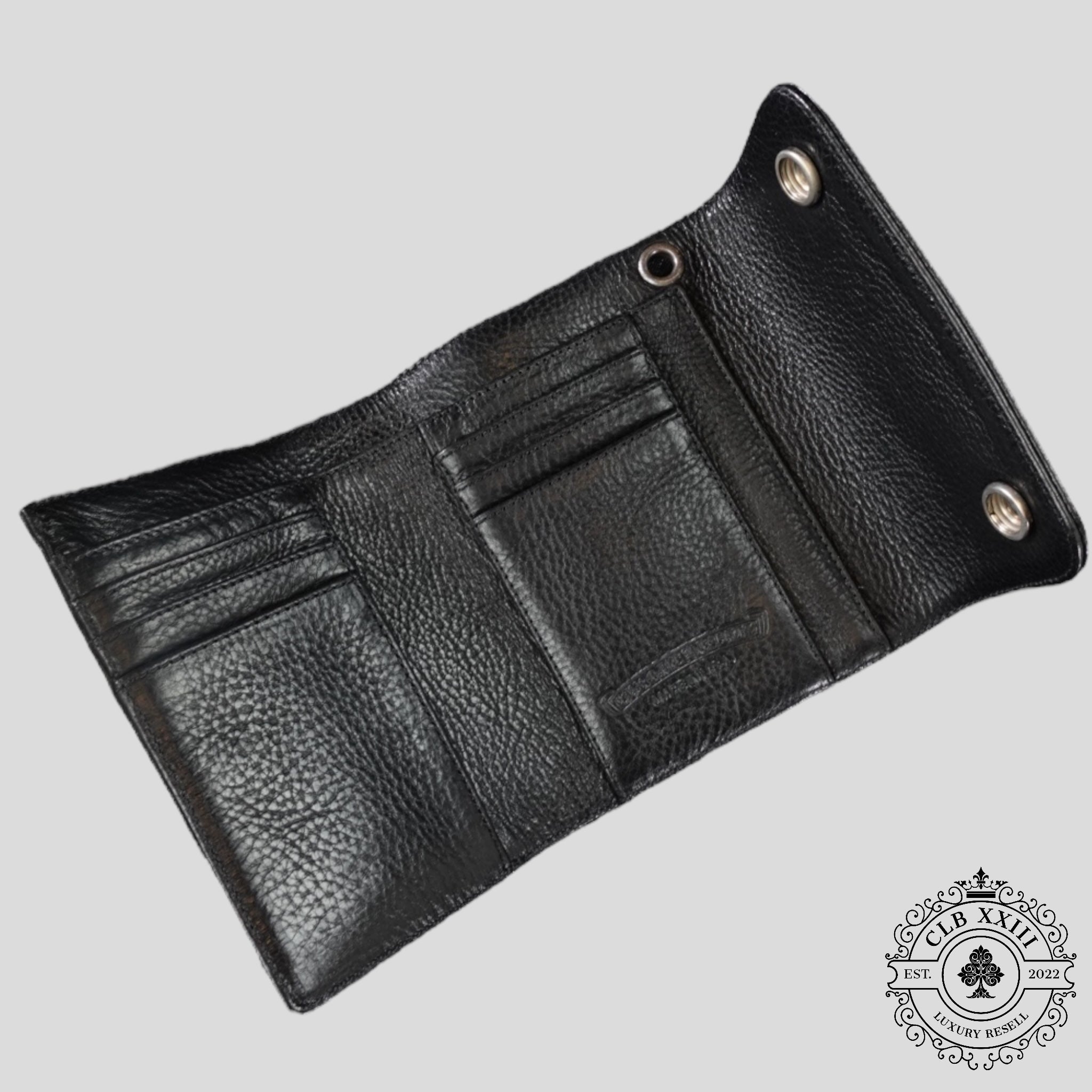 Chrome Hearts Short Wave Wallet in Black