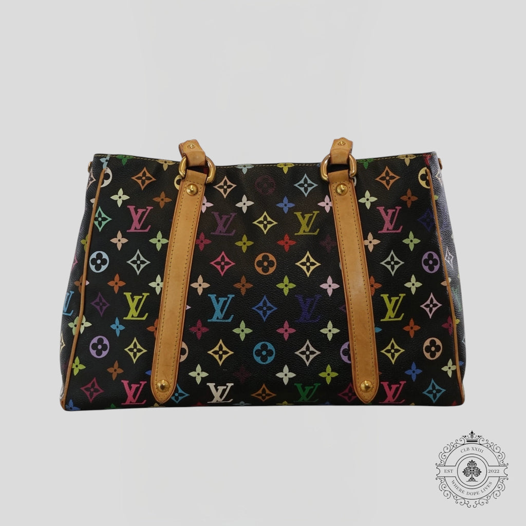 Louis Vuitton x Takashi Murakami Aurelia MM Monogram Purse in Black