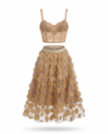 Radiant Meshed Polka Dot Two-Piece Set