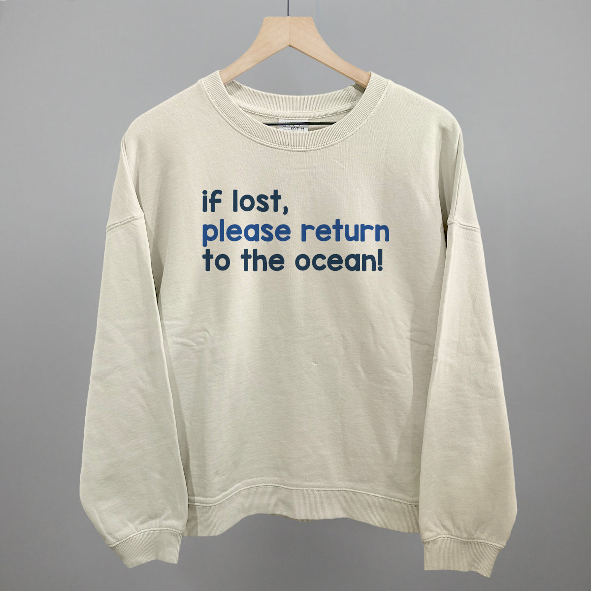 If Lost, Please Return To The Ocean (Text Only)