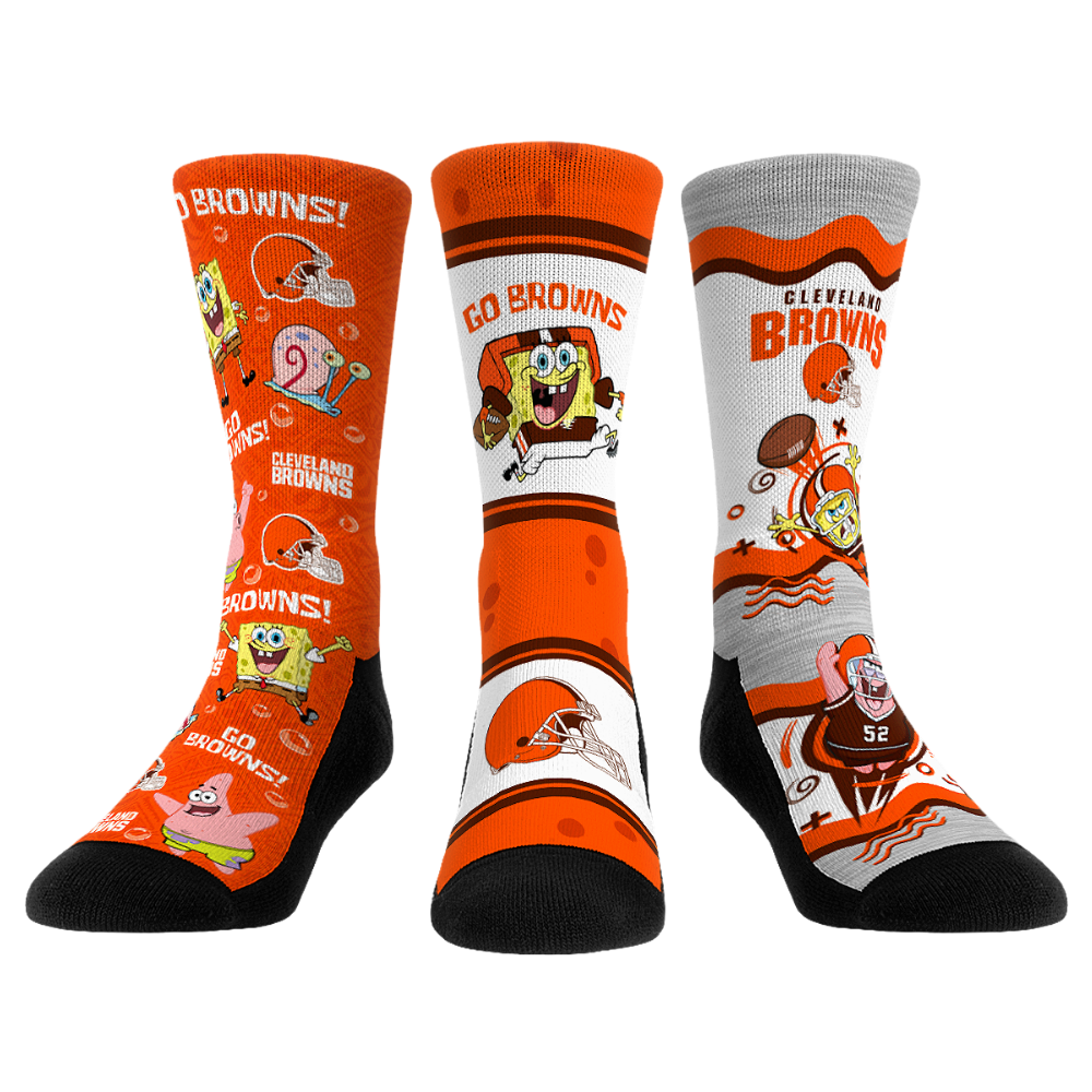 Cleveland Browns - SpongeBob SquarePants - 3-Pack