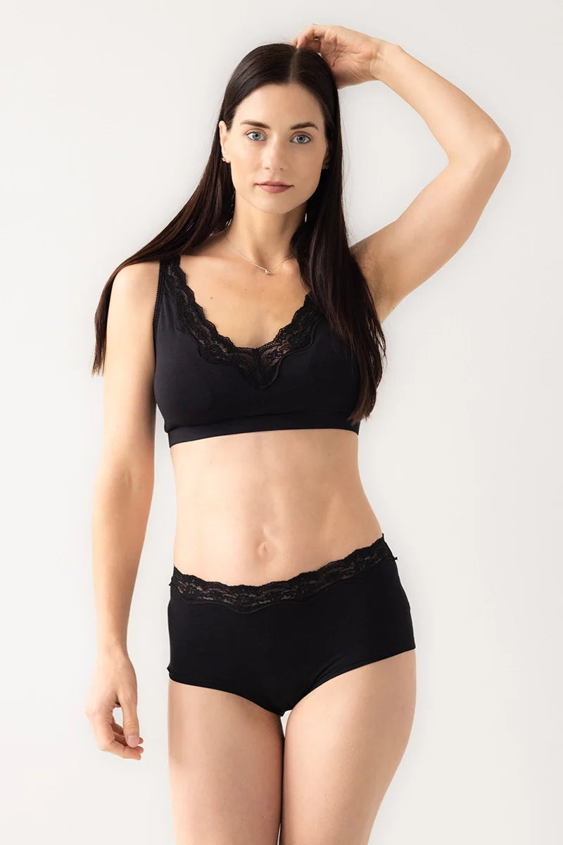 Salua Bikini Panty with Lace Edge