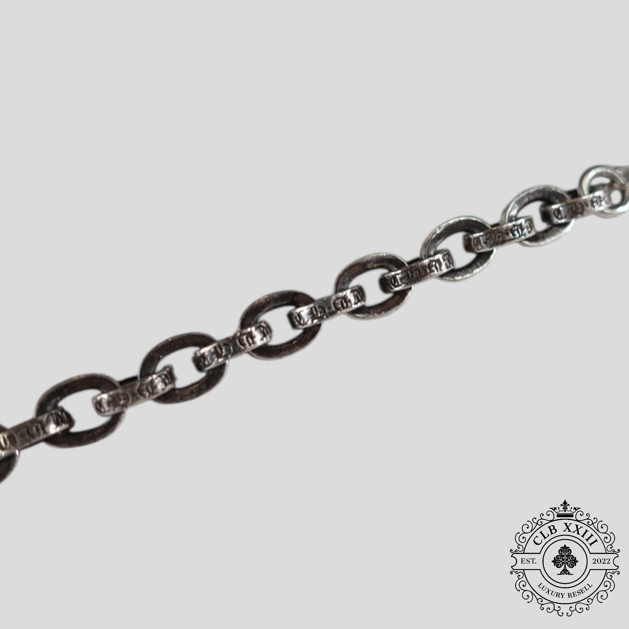 Chrome Hearts Paper Chain Bracelet in Silver