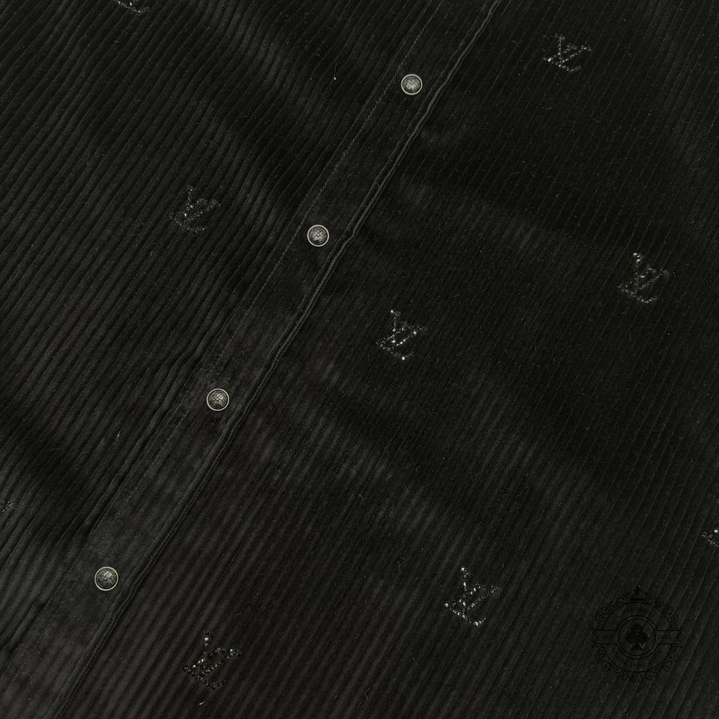 Louis Vuitton Button-Down Long-Sleeved Corduroy Shirt
