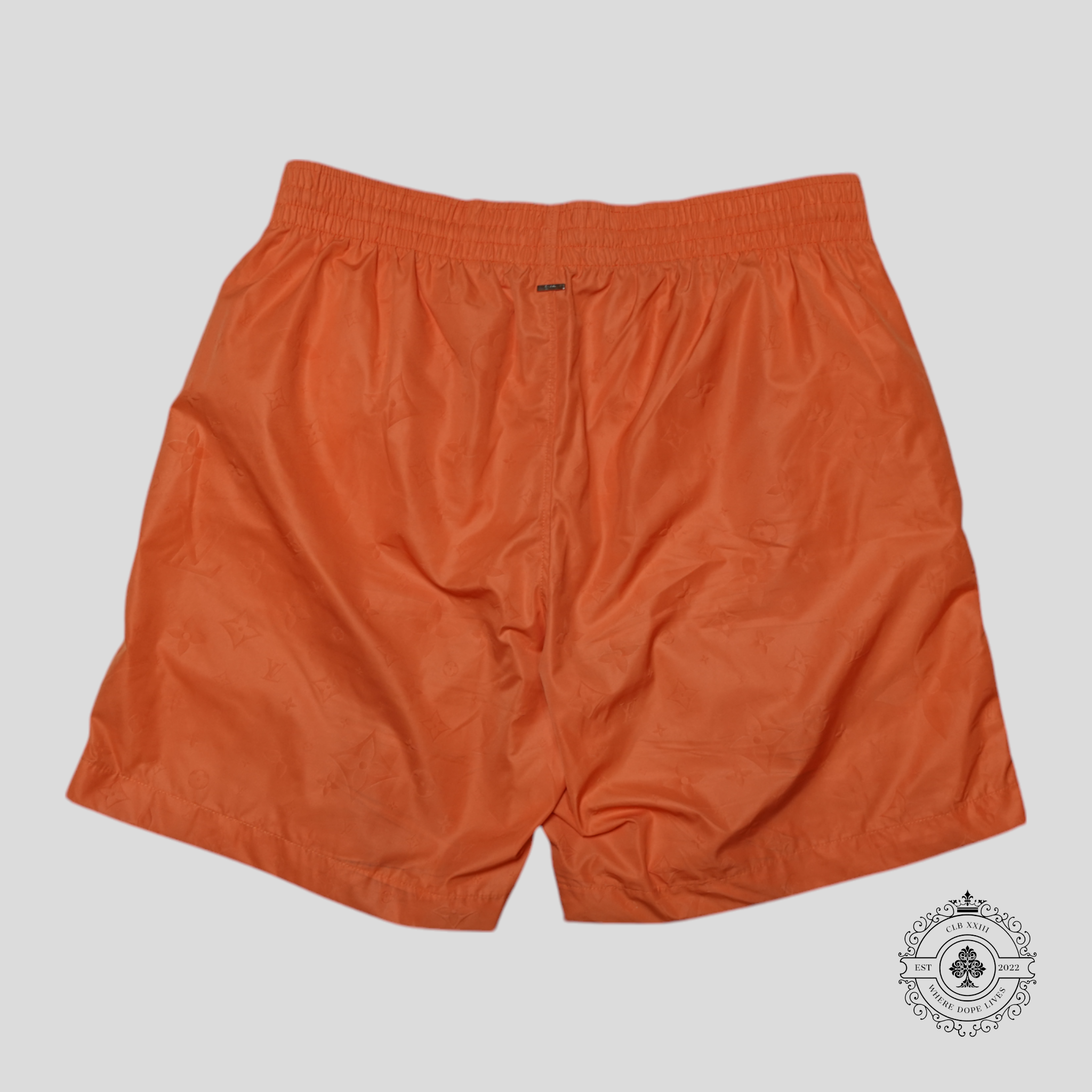 Louis Vuitton Lvse Signature Swim Board Shorts in Orange