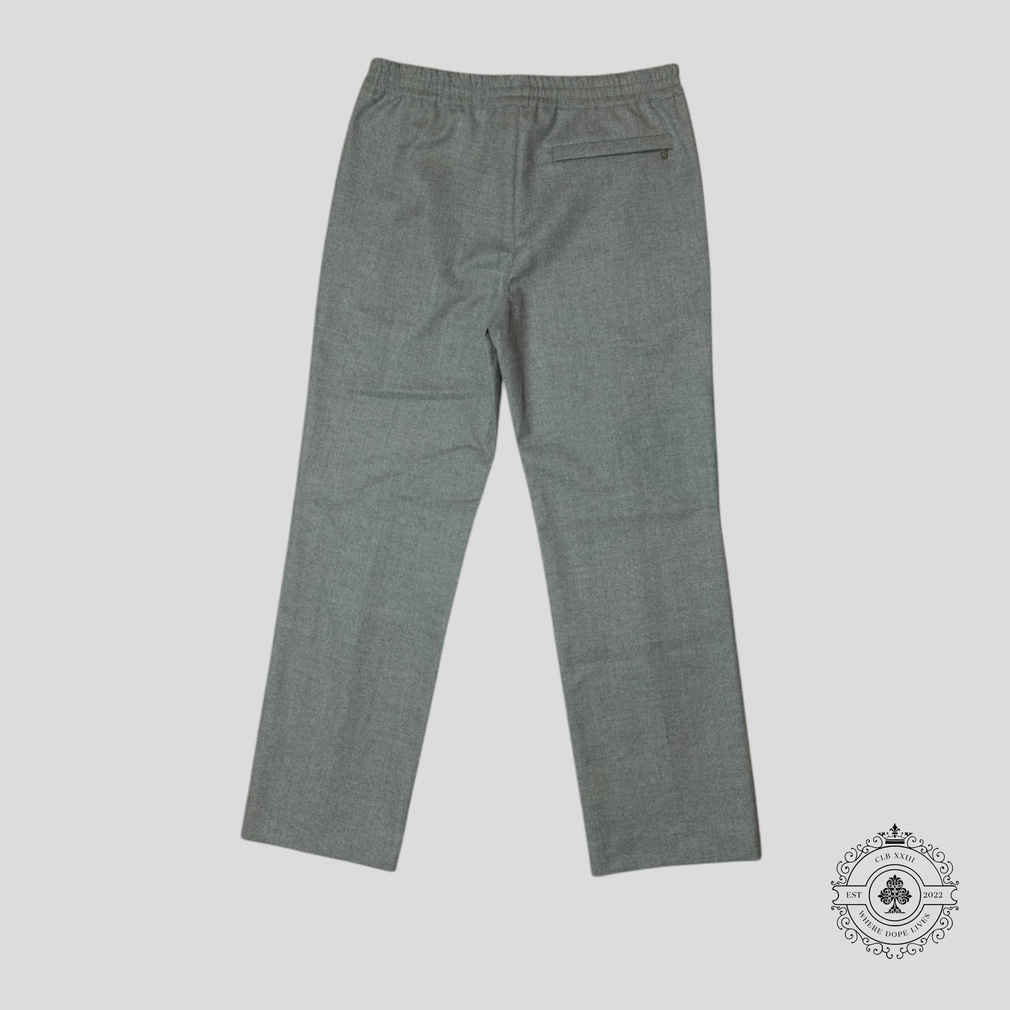 Louis Vuitton Tailored Track Pants in Grey
