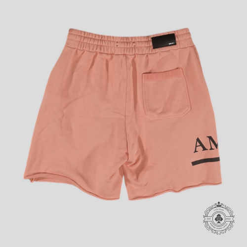 Amiri Ma Bar Sweatshorts in Peach Pink