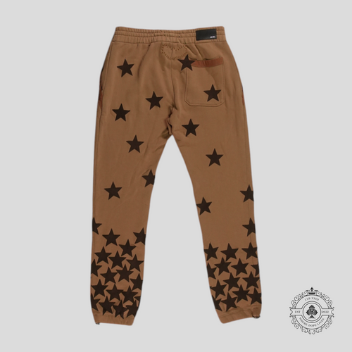 Amiri Chemist Ultra Suede Sweatpants in Tobacco