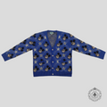 Gucci x Disney Wool Intarsia Cardigan in Blue
